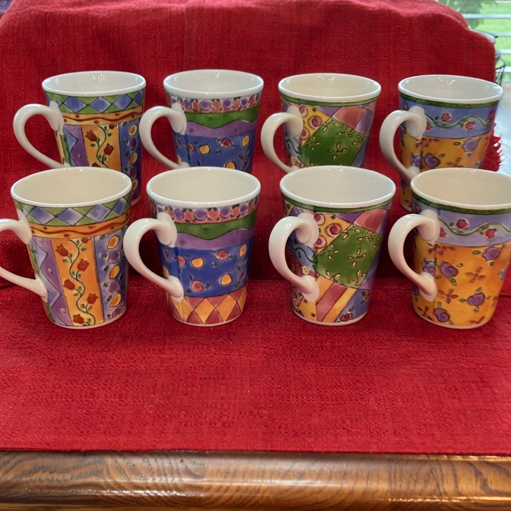 Sango Sweet Shoppe Coffee Mugs-Set of 8.